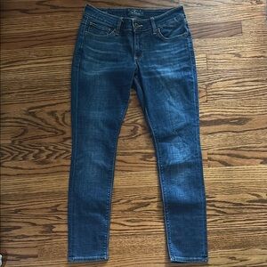 Lucky Brand Blue Skinny Jeans with Distressed Details